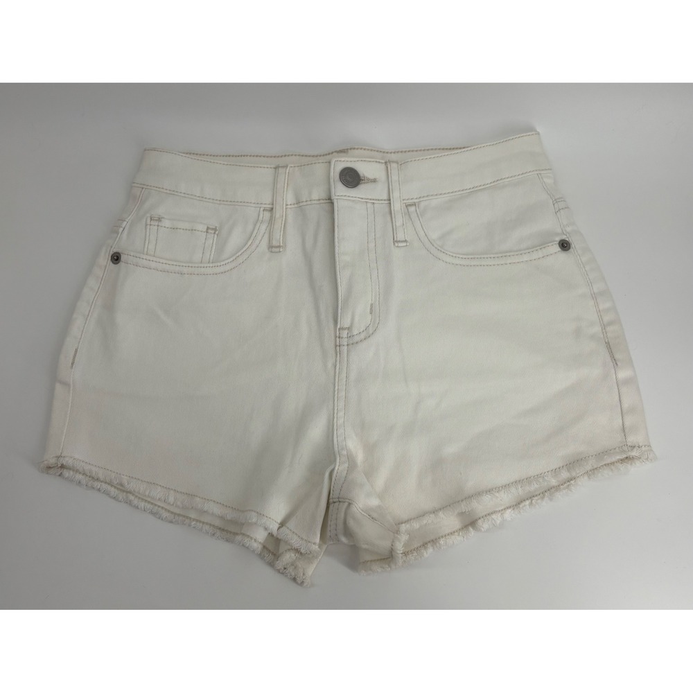 Wild Fable Womens High Rise Raw Hem Denim Shorts‎ White Size 0